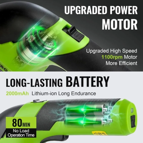 7.2V 2-in-1 Cordless Grass Shear/Hedge Trimmer, Handheld Shrubbery Trimmer with Charger