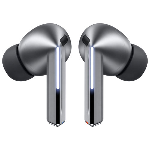 Écouteurs boutons 100 % sans fil à suppression du bruit Galaxy Buds3 Pro de Samsung - Argenté