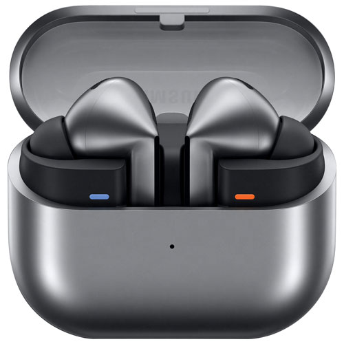 Écouteurs boutons 100 % sans fil à suppression du bruit Galaxy Buds3 Pro de Samsung - Argenté