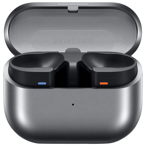 Écouteurs boutons 100 % sans fil à suppression du bruit Galaxy Buds3 Pro de Samsung - Argenté