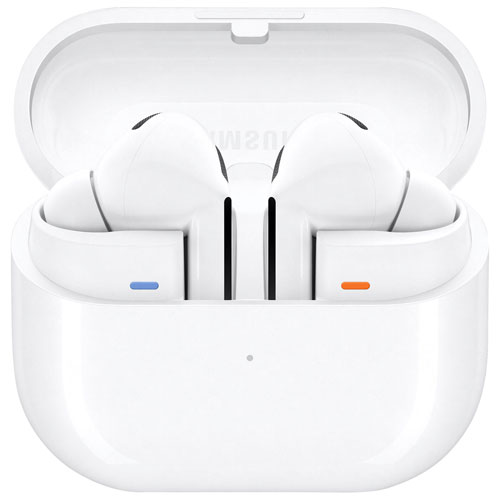 Écouteurs boutons 100 % sans fil à suppression du bruit Galaxy Buds3 Pro de Samsung - Blanc