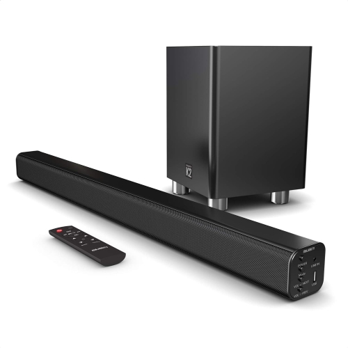 MAJORITY  K2 Sound Bar With Subwoofer | 150W Powerful Stereo 2.1 Channel Sound Bar for Tv | Home Theatre