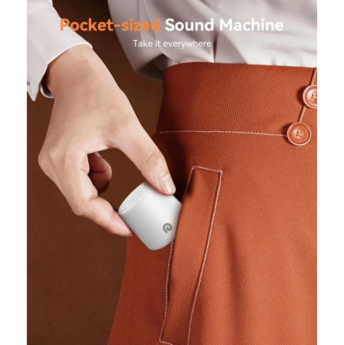 Dreamegg White Noise Machine – Portable Sound Machine for Baby and Adult, Travel-Friendly, 16 Soothing Sounds, Rechargeable, Mini Sound Machine for