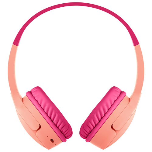 Casque d'écoute Bluetooth SoundForm Mini Kids de Belkin - Rose