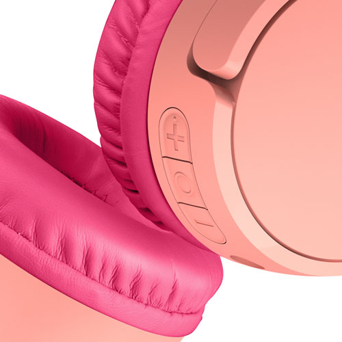 Casque d'écoute Bluetooth SoundForm Mini Kids de Belkin - Rose