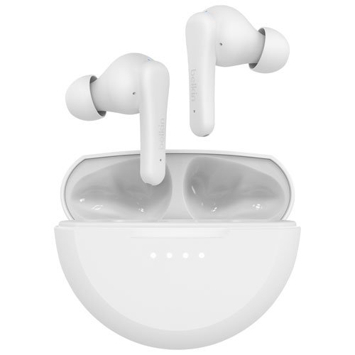 Écouteurs boutons 100 % sans fil SoundForm Rhythm de Belkin - Blanc