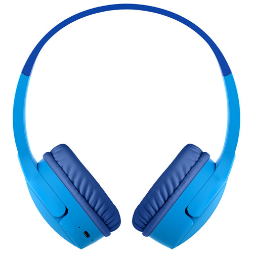 Belkin SoundForm Mini Kids On-Ear Bluetooth Headphones - Blue