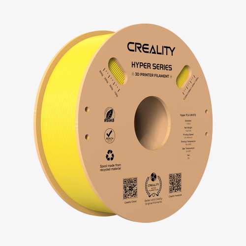 Filament d'impression PLA jaune 1&nbsp;kg 3D mm série Hyper de Creality