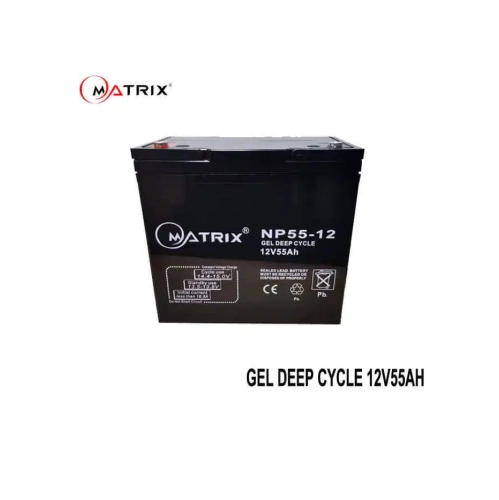 12&nbsp;V de batterie à décharge poussée Matrix 55&nbsp;Ah pour trottinettes et fauteuils roulants – Boîtier en ABS scellé et antifuite