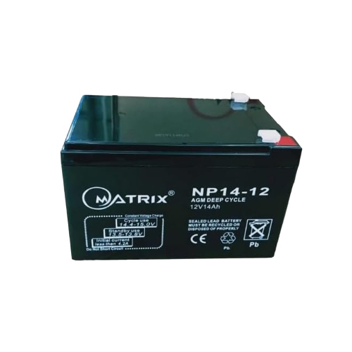 14Ah AGM Deep Cycle Battery, Reliable 12V Battery for Motorcycles, Bikes, and More
