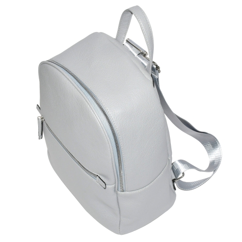 BACKPACK WITH FRONT ZIPPER POCKET - powder-blue