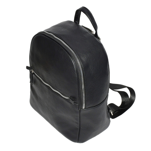 BACKPACK WITH FRONT ZIPPER POCKET - light-grey