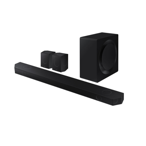 Samsung HW-Q990D/ZC 11.1.4 Channel Sound Bar with Wireless Subwoofer & Up-Firing Rear Speakers - Graphite Black OPEN BOX 10/10