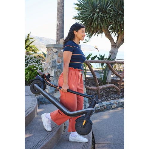 Remis à neuf - Trottinette électrique pour adultes Ninebot KickScooter E2 de Segway (moteur de 450 W/autonomie de 25 km/vitesse maximale de 20 km/h)