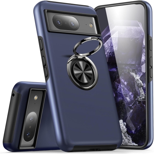 XCRS Google Pixel 8A 2024 Case, Swirl Rotating, Dual Layered Slim Design Armor Protection Cover