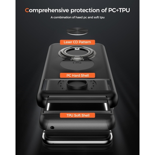 XCRS – Étui pour Pixel 8&nbsp;A 2024 de Google, rotatif torsadé, étui de protection double couche mince Armor