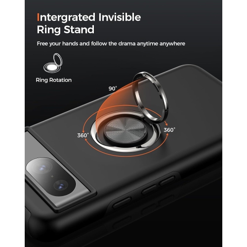 XCRS – Étui pour Pixel 8&nbsp;A 2024 de Google, rotatif torsadé, étui de protection double couche mince Armor