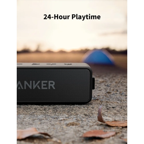 Haut-parleur Bluetooth portatif Soundcore 2 d'Anker - son stéréo 12 W, Bluetooth 5, BassUp, étanche IPX7, temps de jeu de 24 heures jumelage