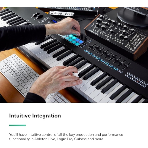 Novation Launchkey 88 [MK3] MIDI Keyboard Controller for Ableton Live, Black