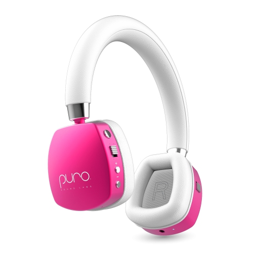 Puro Sound Labs PuroQuiet Plus Volume Limited On-Ear Active Noise Cancelling Bluetooth Headphones for Kids with Built-in Microphone–Safer Sound Studi