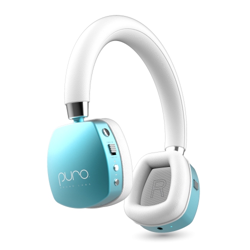 Puro Sound Labs PuroQuiet Plus Volume Limited On-Ear Active Noise Cancelling Bluetooth Headphones for Kids with Built-in Microphone–Safer Sound Studi