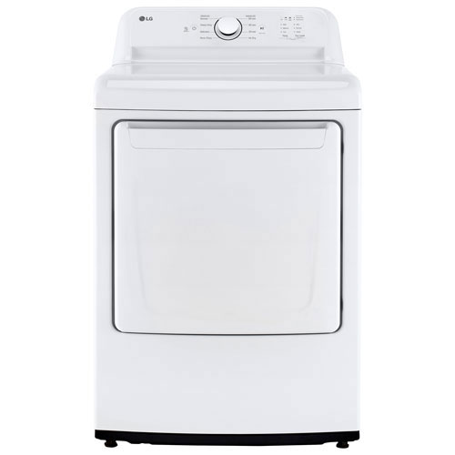 Open Box - LG 7.3 Cu. Ft. Electric Dryer - White - Scratch & Dent