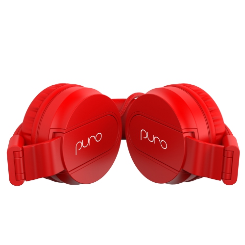 Puro Sound Labs PuroBasic Volume Limiting Wired Headphones for Kids, Foldable & Adjustable Headband w/Microphone, Compatible with Smartphones,