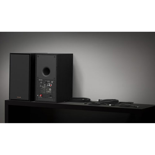 Haut-parleur d'étagère de 120 W R-50PM de Klipsch - Paire - Noir