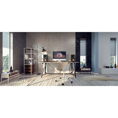 Haut-parleur d'étagère de 120 W R-50PM de Klipsch - Paire - Noir