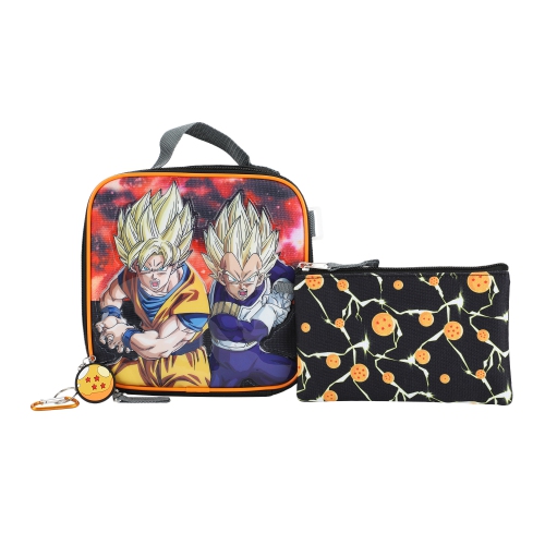 Dragon Ball Z Characters Collage Kids 16" Backpack and Lunch Bag 5 Piece Set