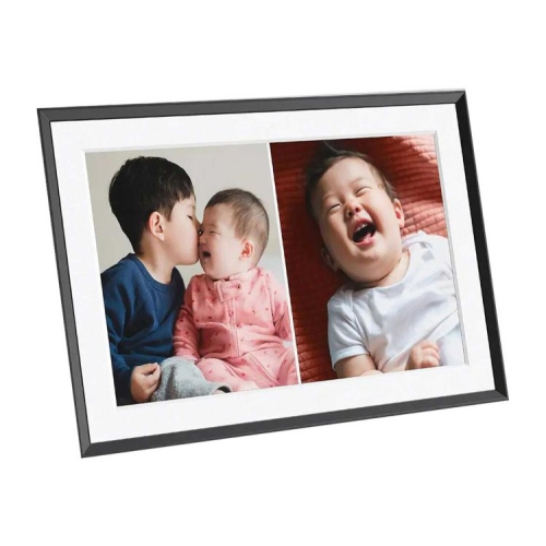 Aura Carver 10.1" Wi-Fi Digital Photo Frame - Gravel with White Mat (AF900-MBLK) by AURA - Open Box condition - Image 2