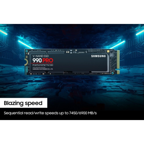 SAMSUNG  990 Pro SSD 4Tb PCie 4.0 M.2 Internal Solid State Hard Drive, Fastest for Gaming, Heat Control, Direct Storage And Memory Expansion For Love it