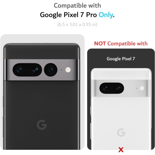 Étui double couche Merge de TUDIA pour Pixel 7 Pro 5G de Google - Noir mat