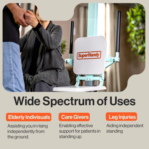 SuperHandy Electric Floor to Chair Lift for Seniors and People with Disabilities - up to 400 Lbs Weight Cap, Seating Transfer Assistance, Magnetic