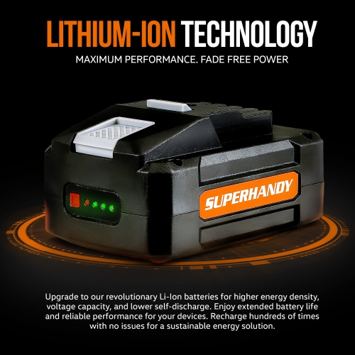 SuperHandy Lithium-Ion Rechargeable Battery 48V DC 2Ah 88.8 Watt Hours (Battery for Mobility Scooter,Wheel barrow, Winch and Earth/Ice Auger and more