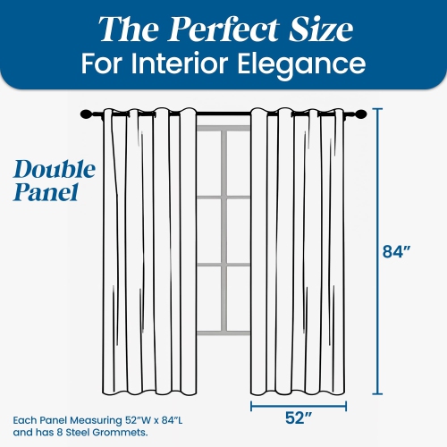 Rideaux diaphanes en lin canadien, 52 larg. X 84 long., 2 panneaux filtrants légers, rideaux de fenêtre transparents lavables à la machine, motif de