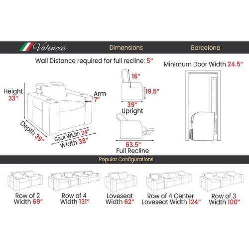 Valencia Barcelona Ultimate Luxury Edition - 100% covered in Matte Super Supple Semi-Aniline Italian Nappa Leather 20000 -