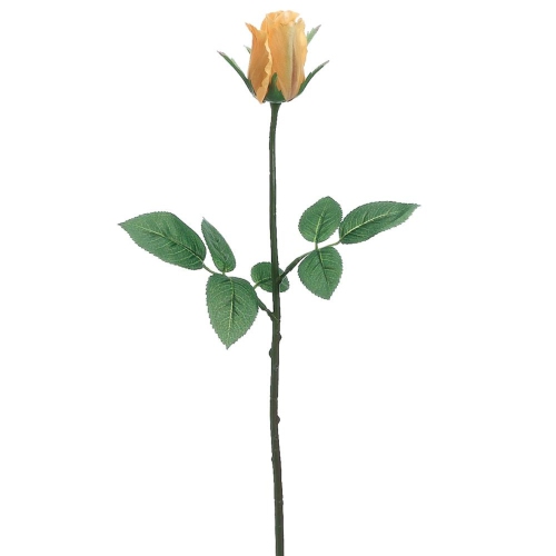 Rose Bud Floral Artificial Stem Spray - 23.5" - Yellow
