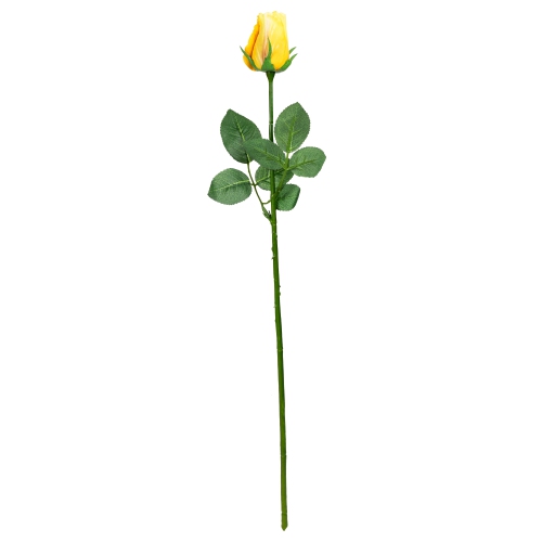 Rose Bud Floral Artificial Stem Spray - 23.5" - Yellow
