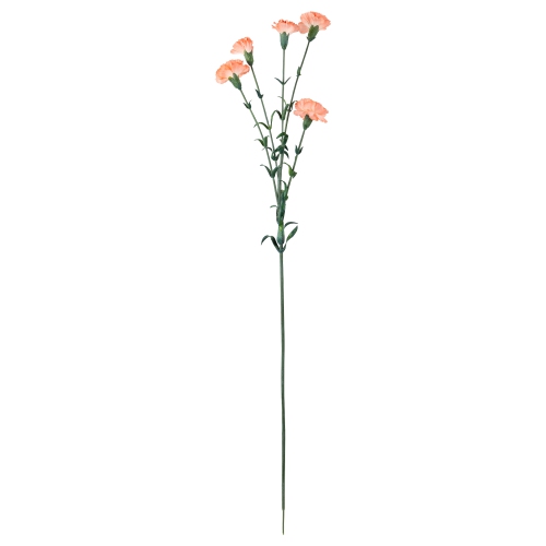 Mini Carnation Artificial Floral Spray - 27.5" - Peach