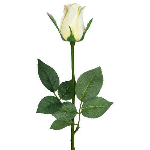 Artificial Rose Bud Floral Stem Spray - 23.5" - White