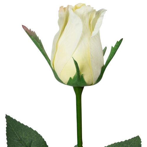 Artificial Rose Bud Floral Stem Spray - 23.5" - White