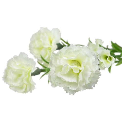 Carnation Floral Artificial Spray - 26" - White