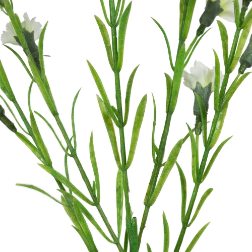 Carnation Floral Artificial Spray - 26" - White