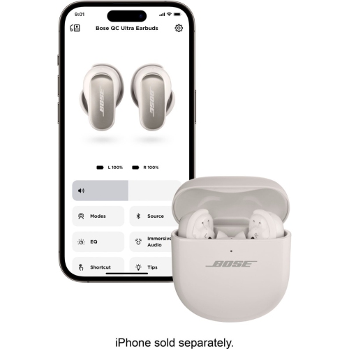 Bose QuietComfort Ultra Wireless Noise Cancelling Earbuds - White Smoke by BOSE - Refurbished condition - Image 4