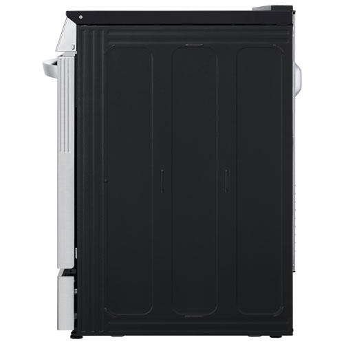 Cuisinière à induction intelligente encastrable avec convection véritable et friture à l'air 6,3 pi³ 30 po de LG - Inox