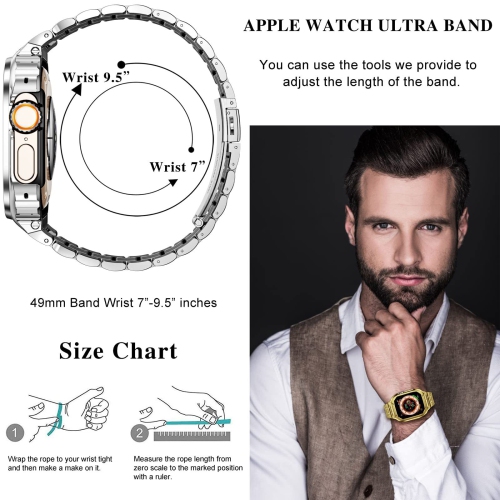 Uni-body Metal Band for Apple Watch 49mm - Gold