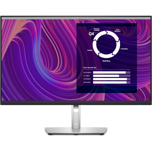 Open Box – Dell 27" QHD IPS, 350 nits, 99% sRGB, DisplayPort, HDMI, 4-Port USB Hub, Pivot & Height Adjustable Monitor