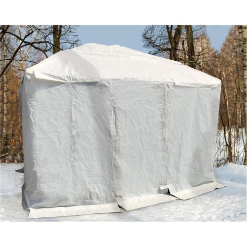 F. Corriveau International - Winter Shelter for Gazebo, 12' x 12', White