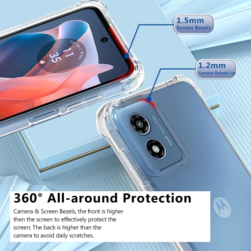 [CSmart] Étui souple en silicone Jelly Bumper en TPUR mince pour Moto G Stylus 5G 2024 de Motorola, transparent